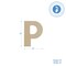 Wooden Letter P 12 inch or 8 inch, Unfinished Large Wood Letters for Crafts | Woodpeckers